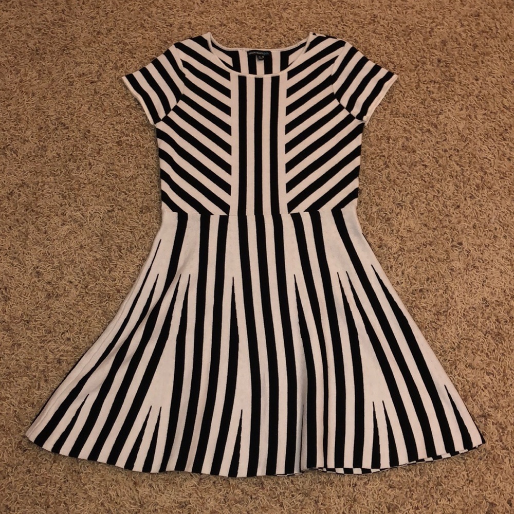 Striped Skater Style Dress